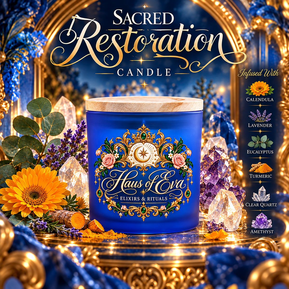 Sacred Restoration Ritual Candle (Health - 4oz)