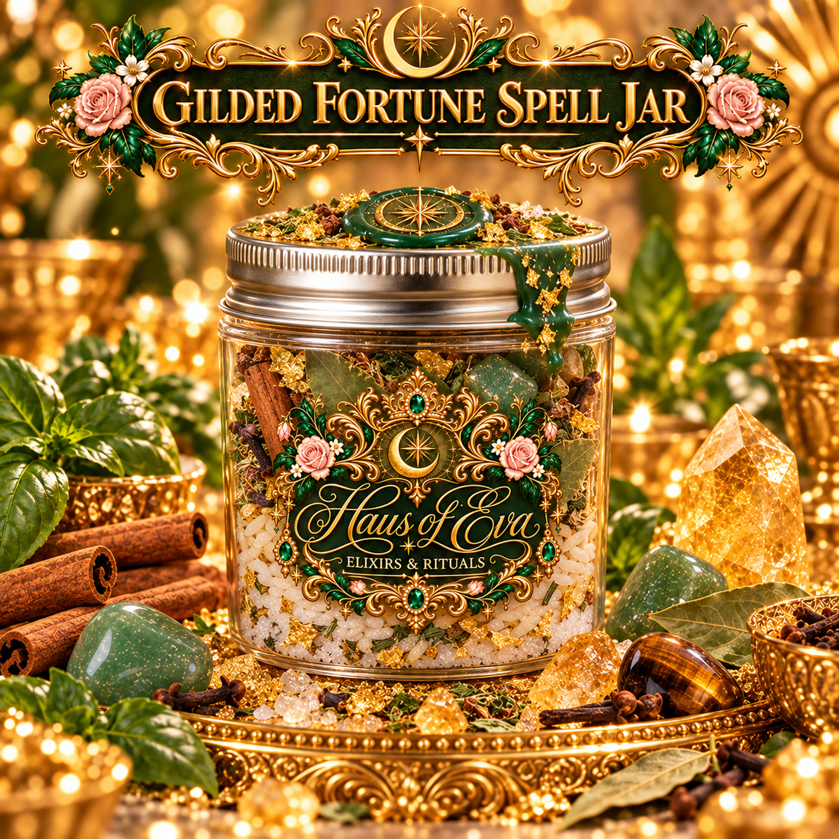 Gilded Fortune Jar (Prosperity - 4oz)