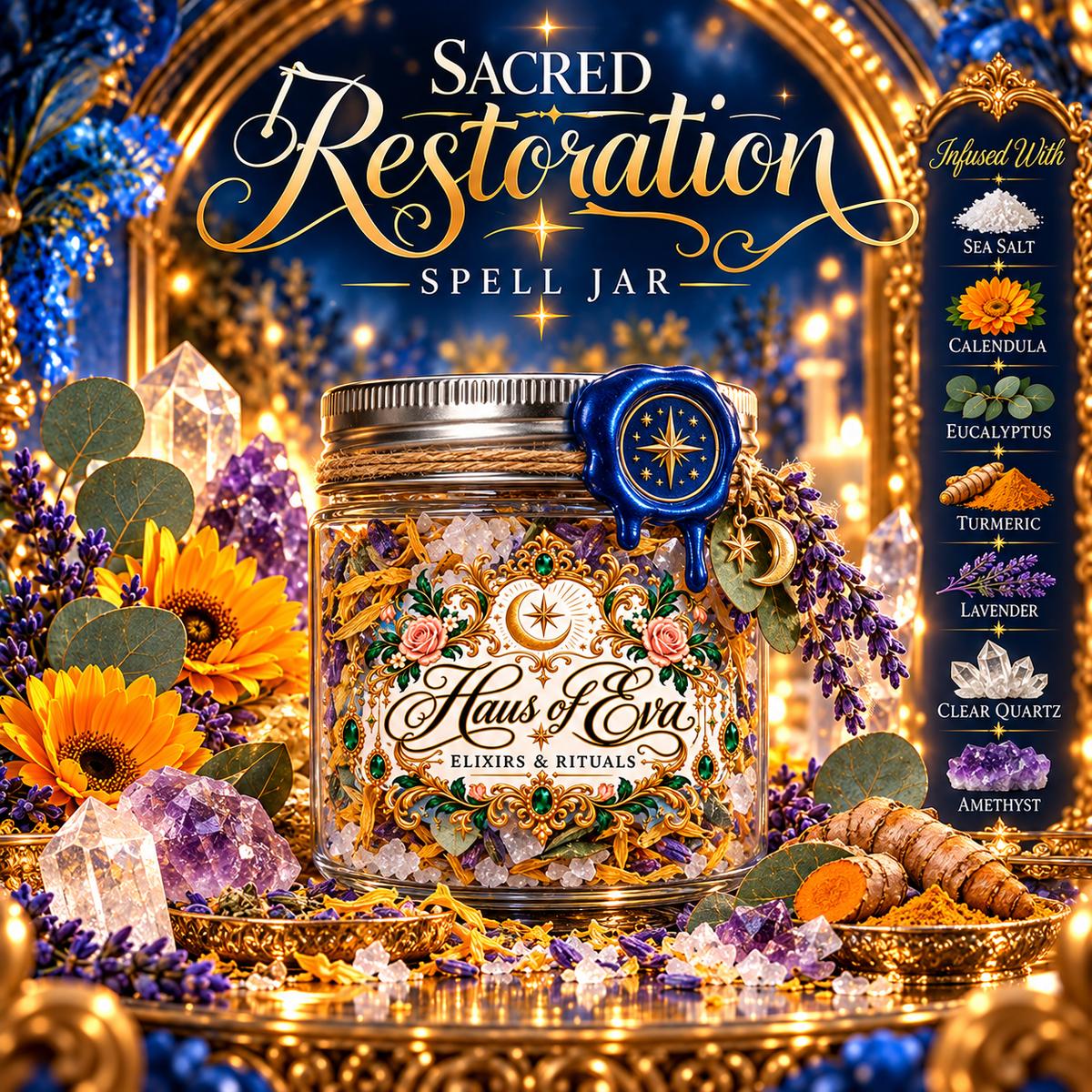 Sacred Restoration Spell Jar - (Health - 4oz)