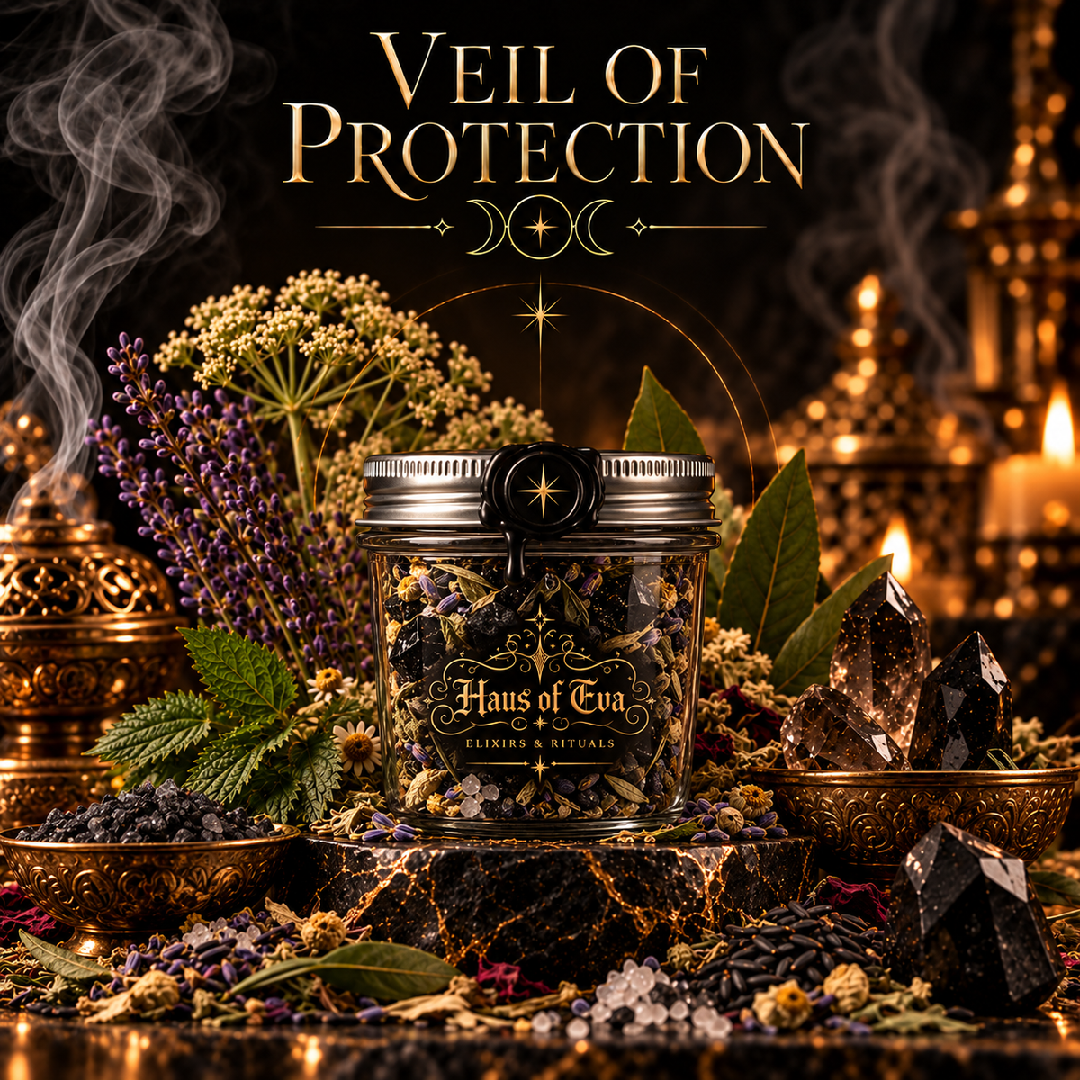 Veil of Protection Spell Jar - (Protection - 4 oz)